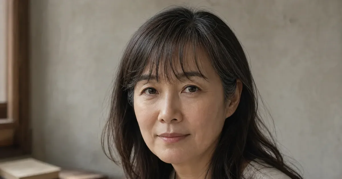 中央の長さ｜「眉に触れる長さ」と「眉下寄り」の違いの比較用編集写真