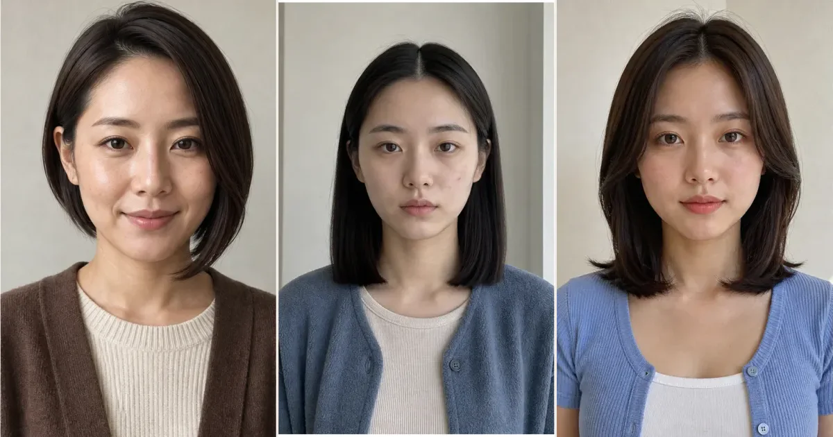長さを限定せず、朝のセットを短くしたいときの3案の比較用編集写真