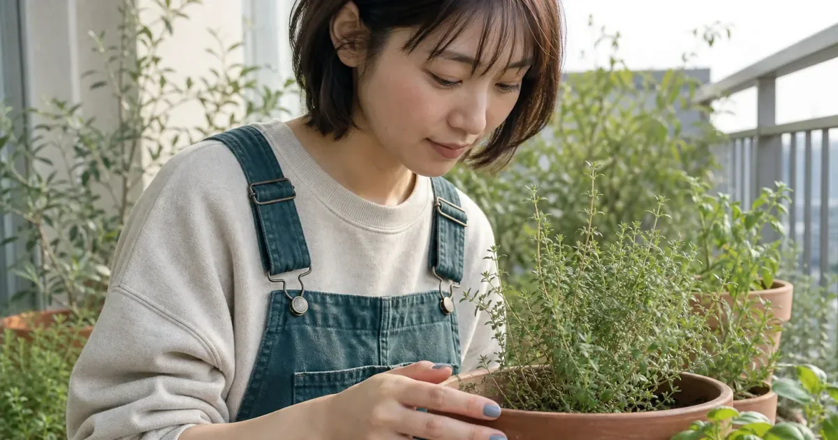ブルーグレーのネイルを普段着に合わせる前にの比較用編集写真