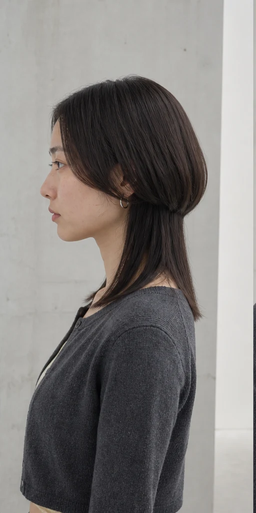 大人ダイヤモンドショートの側面ビュー