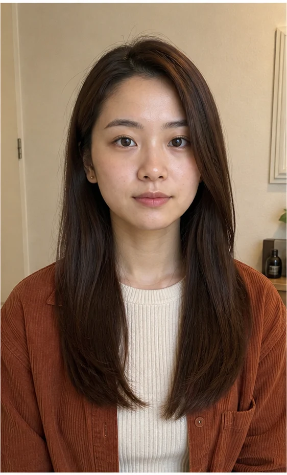 Vライン・ロングレイヤーの正面ビュー