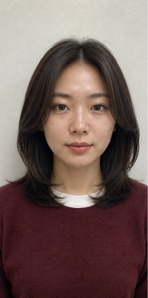 内巻きレイヤーミディの正面ビュー