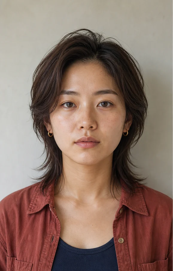 大人の丸みショートの正面ビュー
