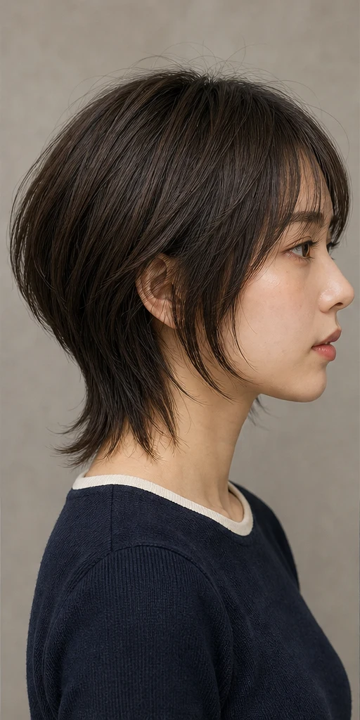 ウルフバングショートの側面ビュー