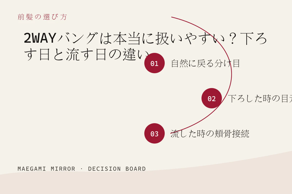 2WAYバングは本当に扱いやすい？下ろす日と流す日の違いの3つの判断軸